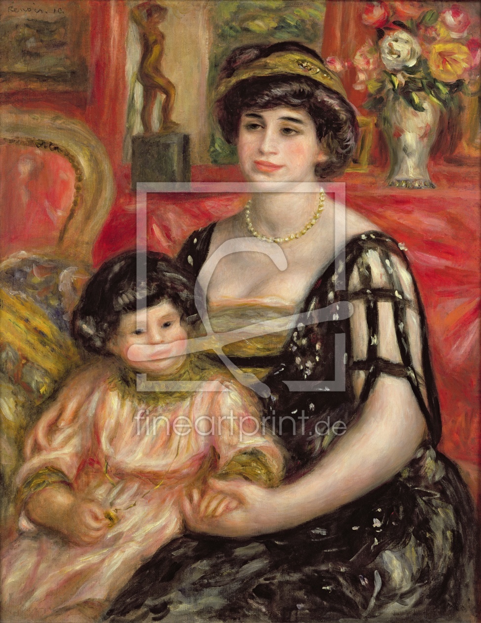 Bild-Nr.: 31001113 Madame Josse Bernheim-Jeune and her Son Henry, 1910 erstellt von Renoir, Pierre-Auguste