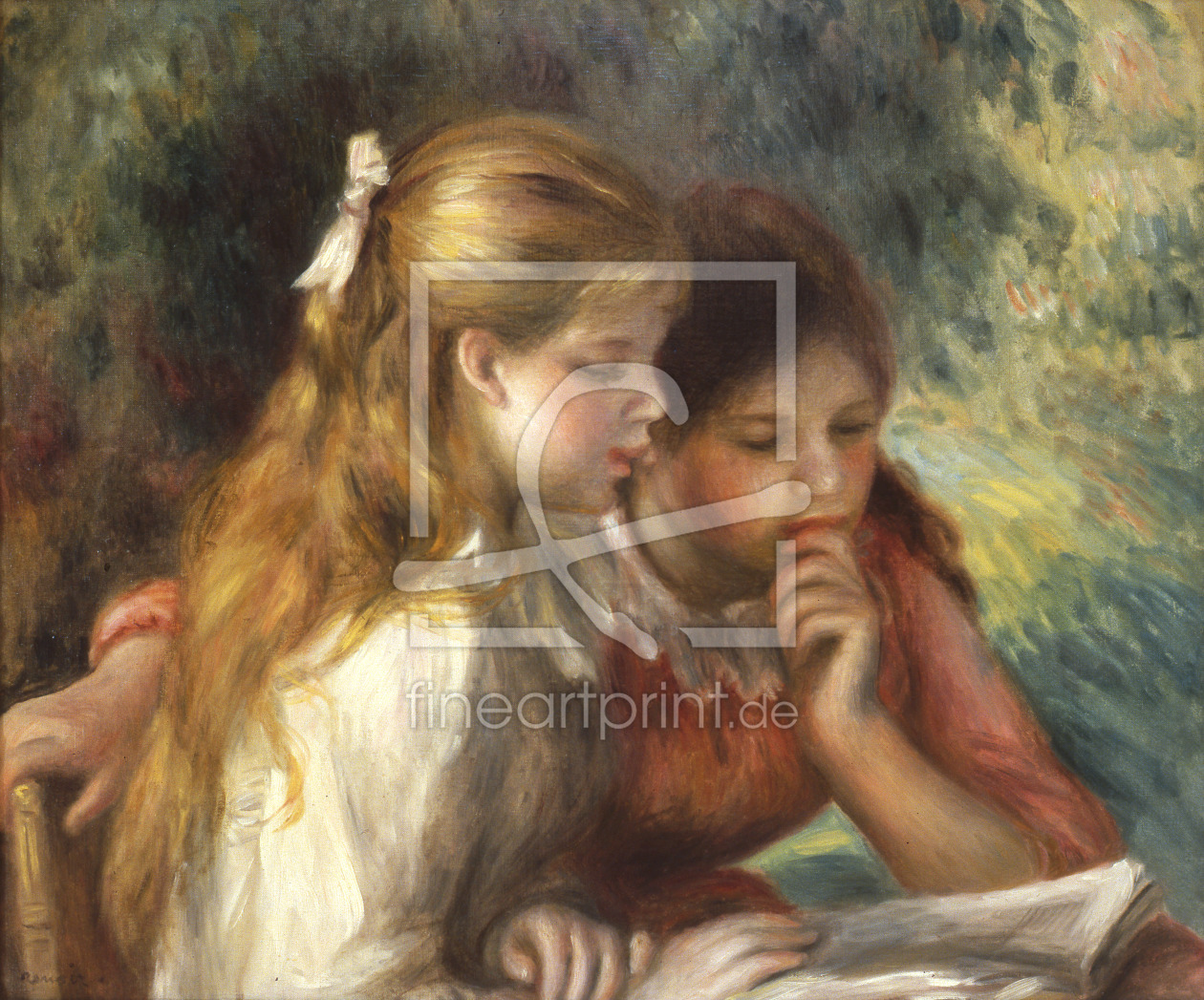 Bild-Nr.: 31001126 The Reading, c.1890-95 erstellt von Renoir, Pierre-Auguste
