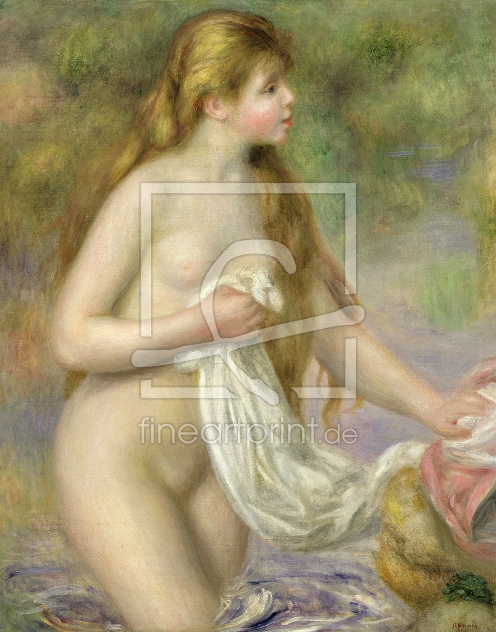 Bild-Nr.: 31001138 Bather with long hair, c.1895 erstellt von Renoir, Pierre-Auguste