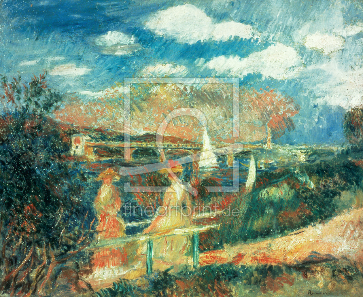 Bild-Nr.: 31001145 The banks of the Seine at Argenteuil, 1880 erstellt von Renoir, Pierre-Auguste