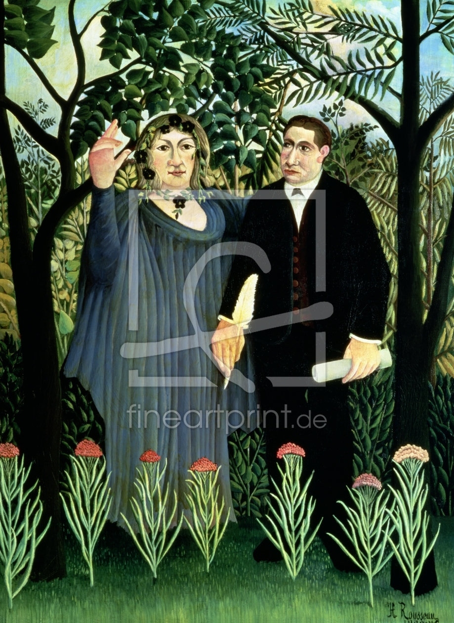 Bild-Nr.: 31001165 The Muse Inspiring the Poet, 1908-09 Bild-Nr.: 31001165 The Muse Inspiring the Poet, 1908-09 erstellt von Rousseau, Henri Julien Felix
