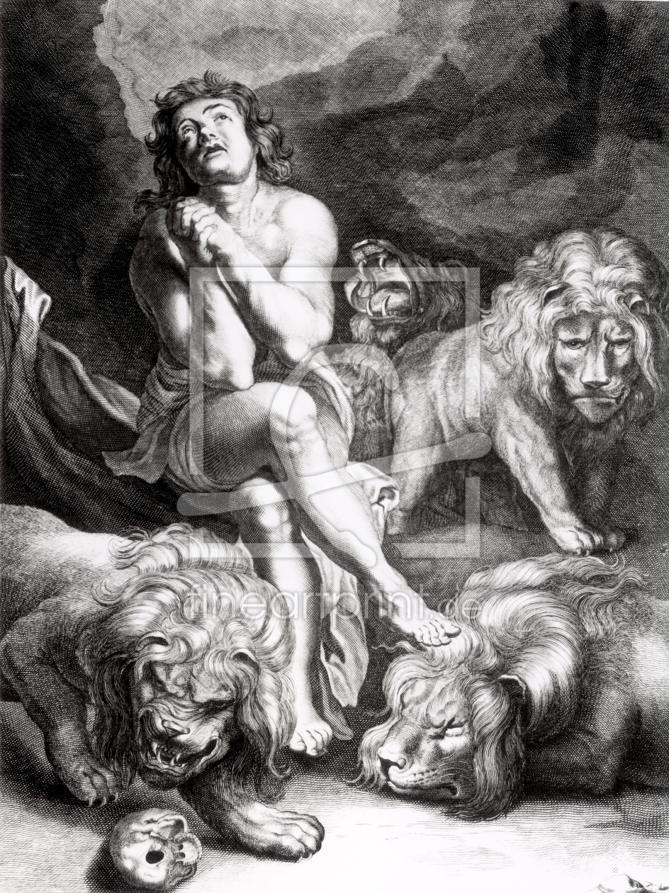 Bild-Nr.: 31001170 Daniel in the Lions' Den, engraved by Abraham Blooteling erstellt von Rubens, Peter Paul