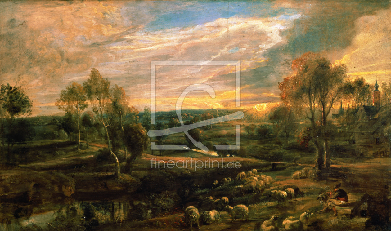 Bild-Nr.: 31001173 A Landscape with a Shepherd and his Flock, c.1638 erstellt von Rubens, Peter Paul