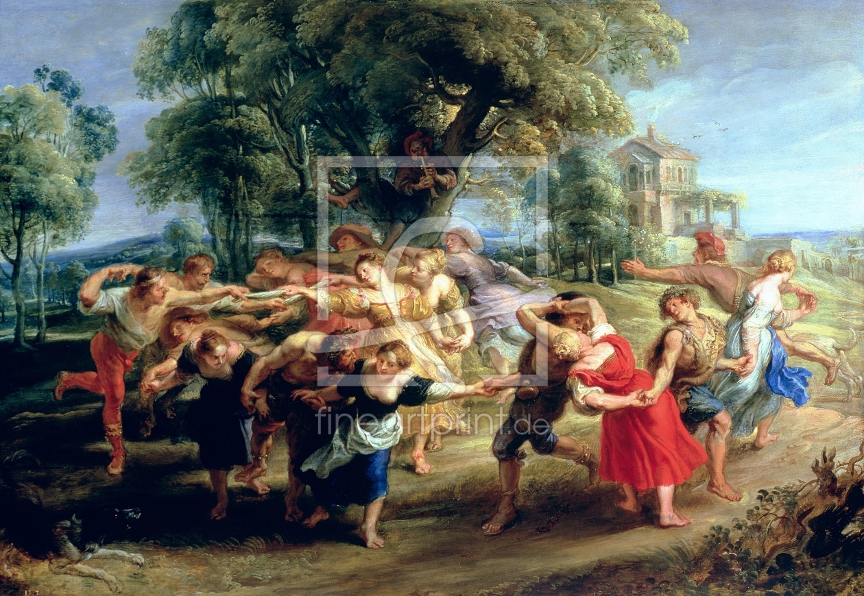 Bild-Nr.: 31001177 A Peasant Dance, 1636-40 erstellt von Rubens, Peter Paul