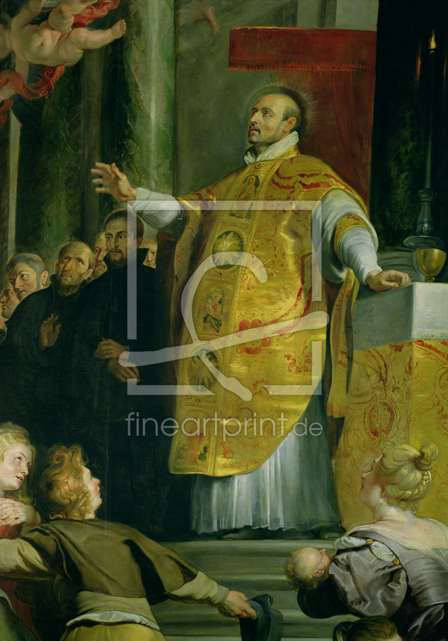 Bild-Nr.: 31001209 The Vision of St. Ignatius of Loyola detail of the saint, 1617-18 erstellt von Rubens, Peter Paul