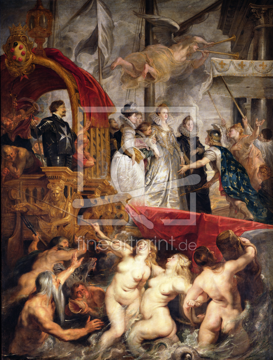 Bild-Nr.: 31001219 The Arrival of Marie de Medici in Marseilles, 3rd November 1600, 1621-25 erstellt von Rubens, Peter Paul
