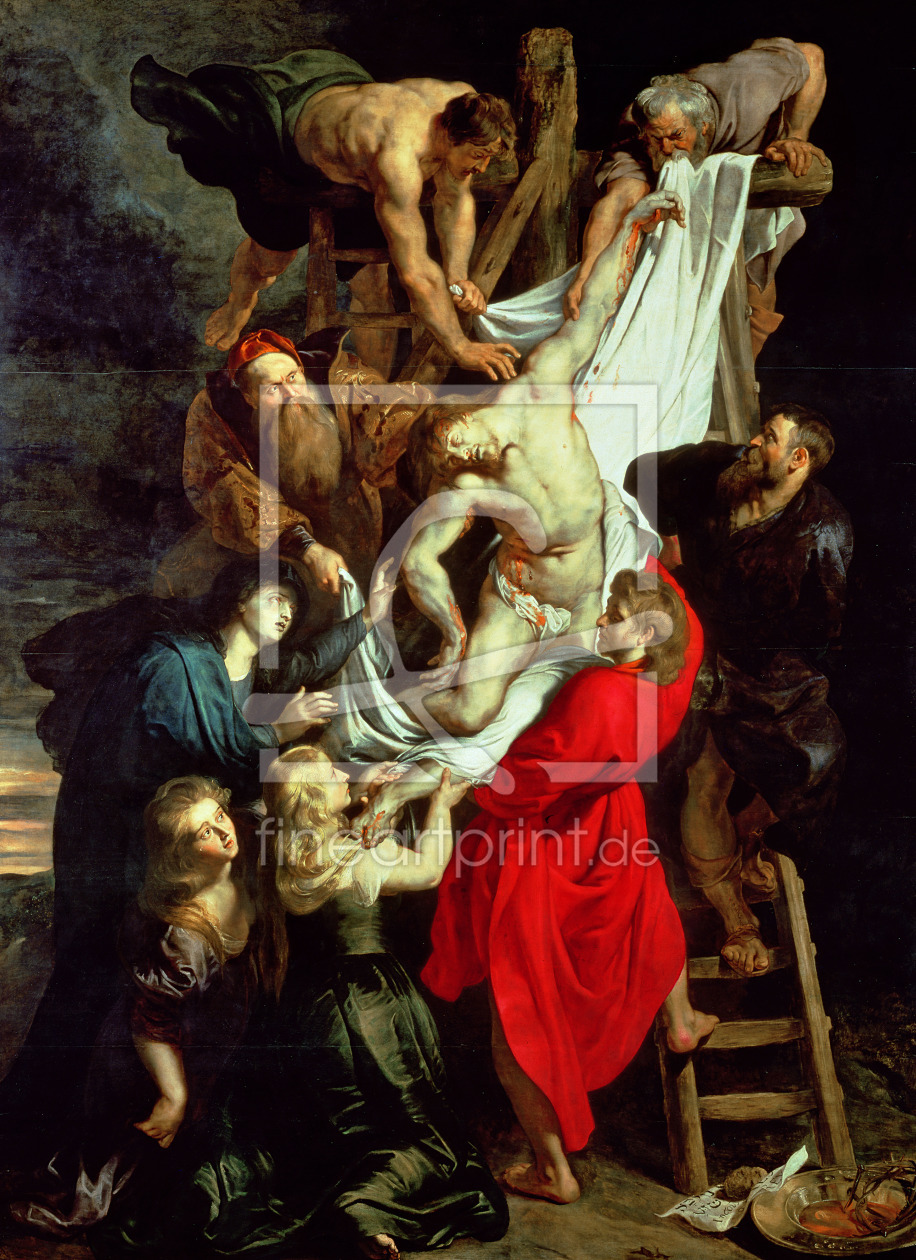 Bild-Nr.: 31001222 The Descent from the Cross, central panel of the triptych, 1611-14 erstellt von Rubens, Peter Paul