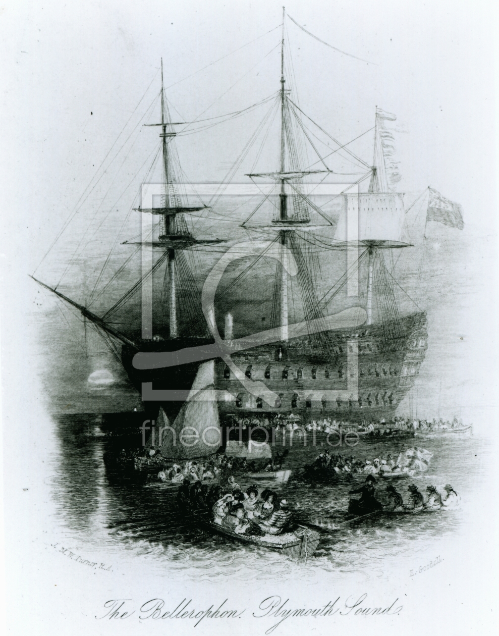 Bild-Nr.: 31001249 The Bellerophon at Plymouth Sound in 1815, 1834-36 Bild-Nr.: 31001249 The Bellerophon at Plymouth Sound in 1815, 1834-36 erstellt von Turner, Joseph Mallord William