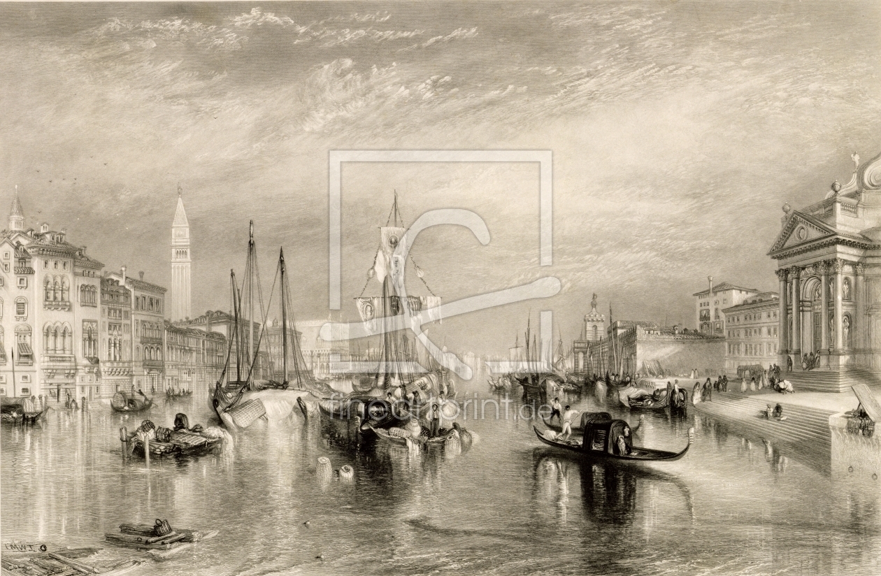 Bild-Nr.: 31001255 The Grand Canal, Venice, engraved by William Miller 1838-52 erstellt von Turner, Joseph Mallord William
