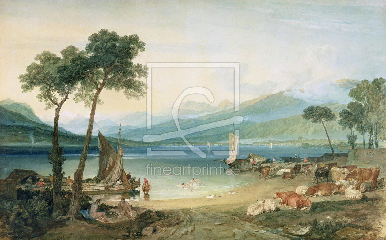 Bild-Nr.: 31001265 Lake Geneva and Mont Blanc, 1802-5 erstellt von Turner, Joseph Mallord William