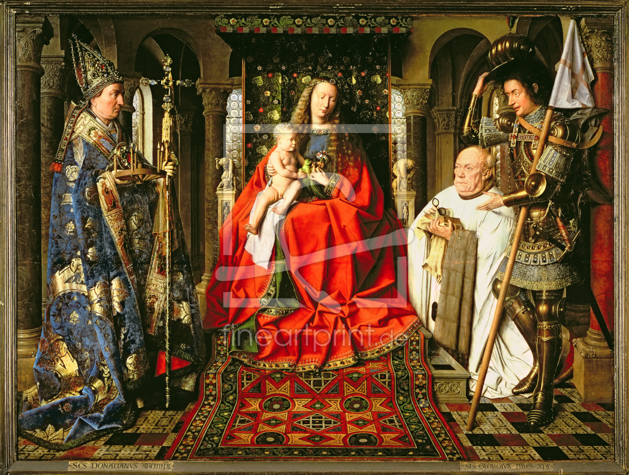 Bild-Nr.: 31001318 Madonna and Child with Canon Joris van der Paele, 1436 erstellt von van Eyck, Hubert & Jan