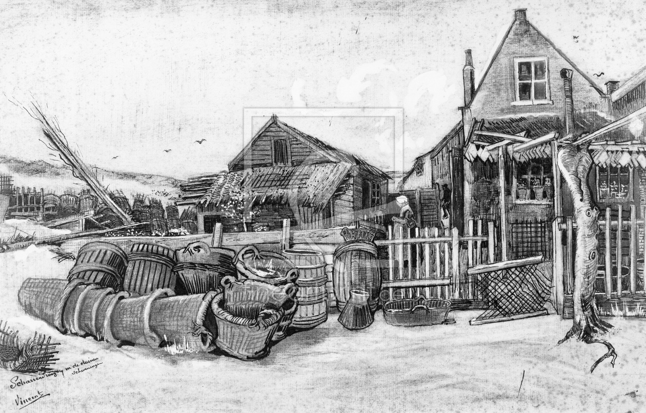 Bild-Nr.: 31001325 The fish drying barn at Scheveningen, c.1882 erstellt von van Gogh, Vincent