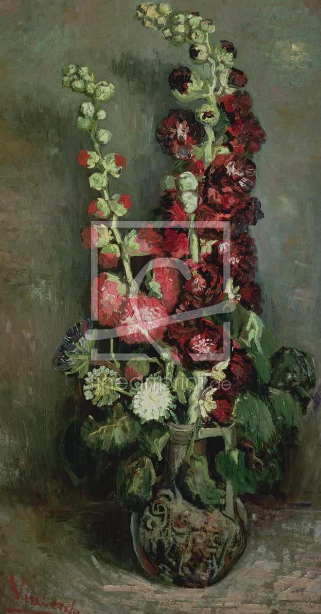 Bild-Nr.: 31001330 Vase of Hollyhocks, 1886 erstellt von van Gogh, Vincent