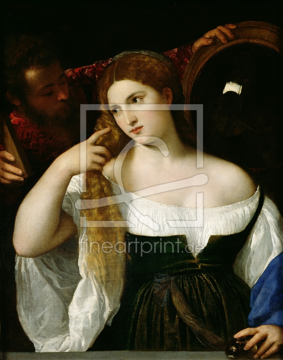 Bild-Nr.: 31001383 Portrait of a Woman at her Toilet, 1512-15 Bild-Nr.: 31001383 Portrait of a Woman at her Toilet, 1512-15 erstellt von Vecellio, Tiziano