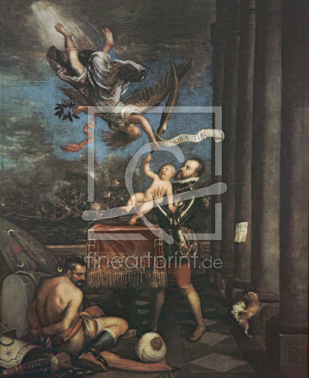 Bild-Nr.: 31001398 Allegory of the Battle of Lepanto, 1573-1575 erstellt von Vecellio, Tiziano