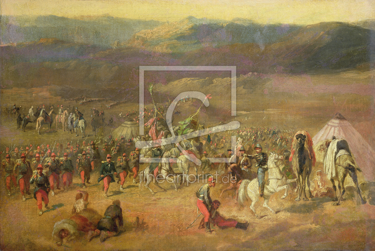 Bild-Nr.: 31001404 The Capture of the Retinue of Abd-el-Kader or, The Battle of Isly on August 14th Bild-Nr.: 31001404 The Capture of the Retinue of Abd-el-Kader or, The Battle of Isly on August 14th erstellt von Vernet, Horace