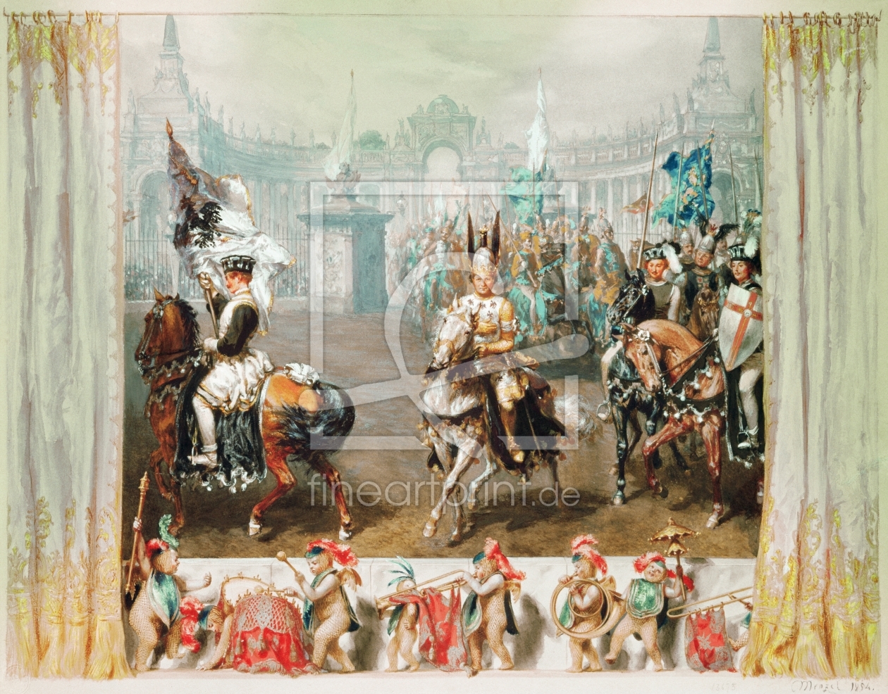 Bild-Nr.: 31001416 Knight tournament, 1854 Bild-Nr.: 31001416 Knight tournament, 1854 erstellt von von Menzel, Adolph Friedrich Erdmann