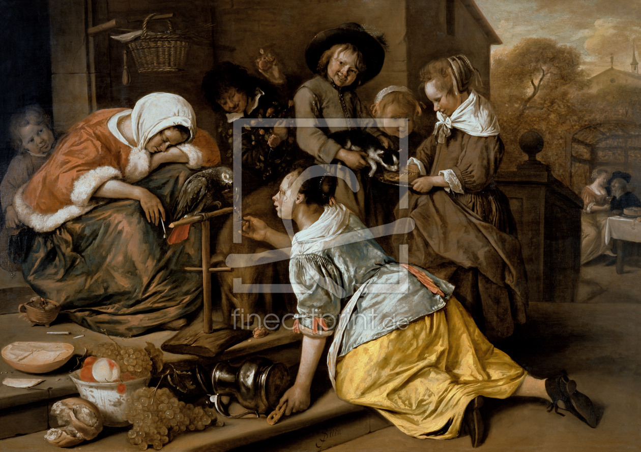 Bild-Nr.: 31001465 The Effects of Intemperance, c.1663-65 erstellt von Steen, Jan Havicksz.