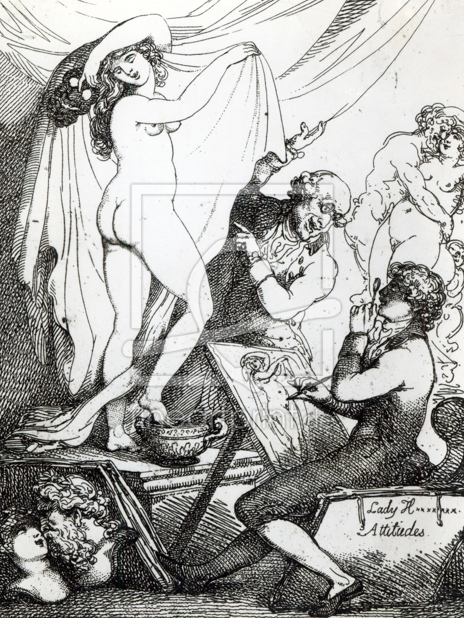 Bild-Nr.: 31001468 Lady Hamilton's Attitudes, c.1790 erstellt von Rowlandson, Thomas