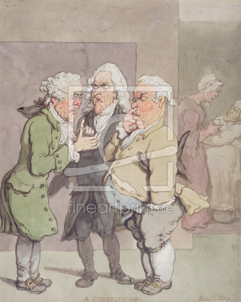 Bild-Nr.: 31001473 The Doctor's Consultation, 1815-1820 erstellt von Rowlandson, Thomas