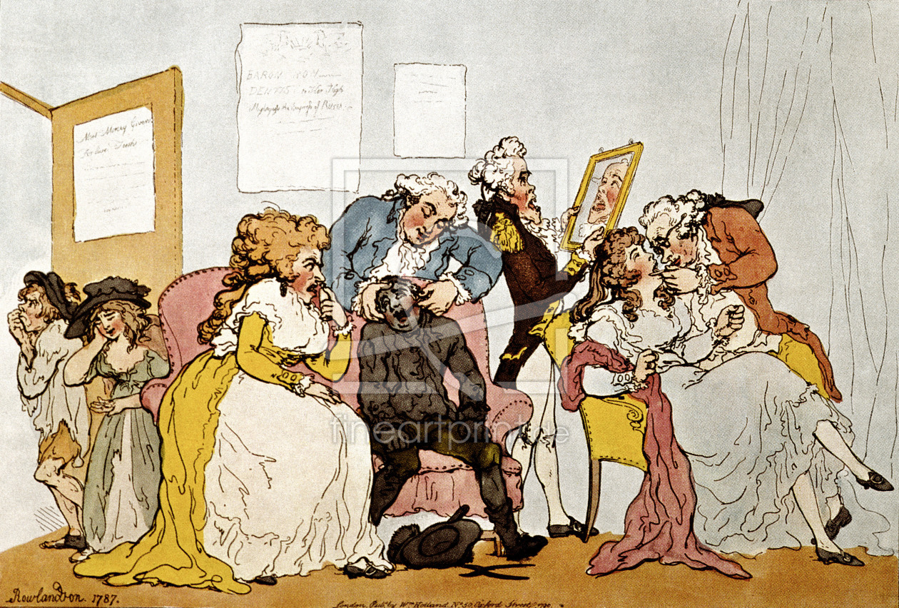 Bild-Nr.: 31001481 'The Transplanting of Teeth', cartoon erstellt von Rowlandson, Thomas