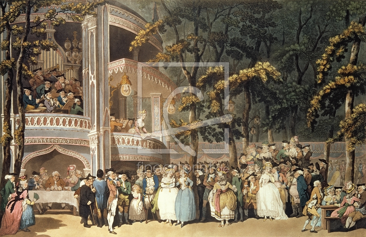 Bild-Nr.: 31001486 Vauxhall Gardens from Ackermann's 'Microcosm of London', 1809 erstellt von Rowlandson, Thomas