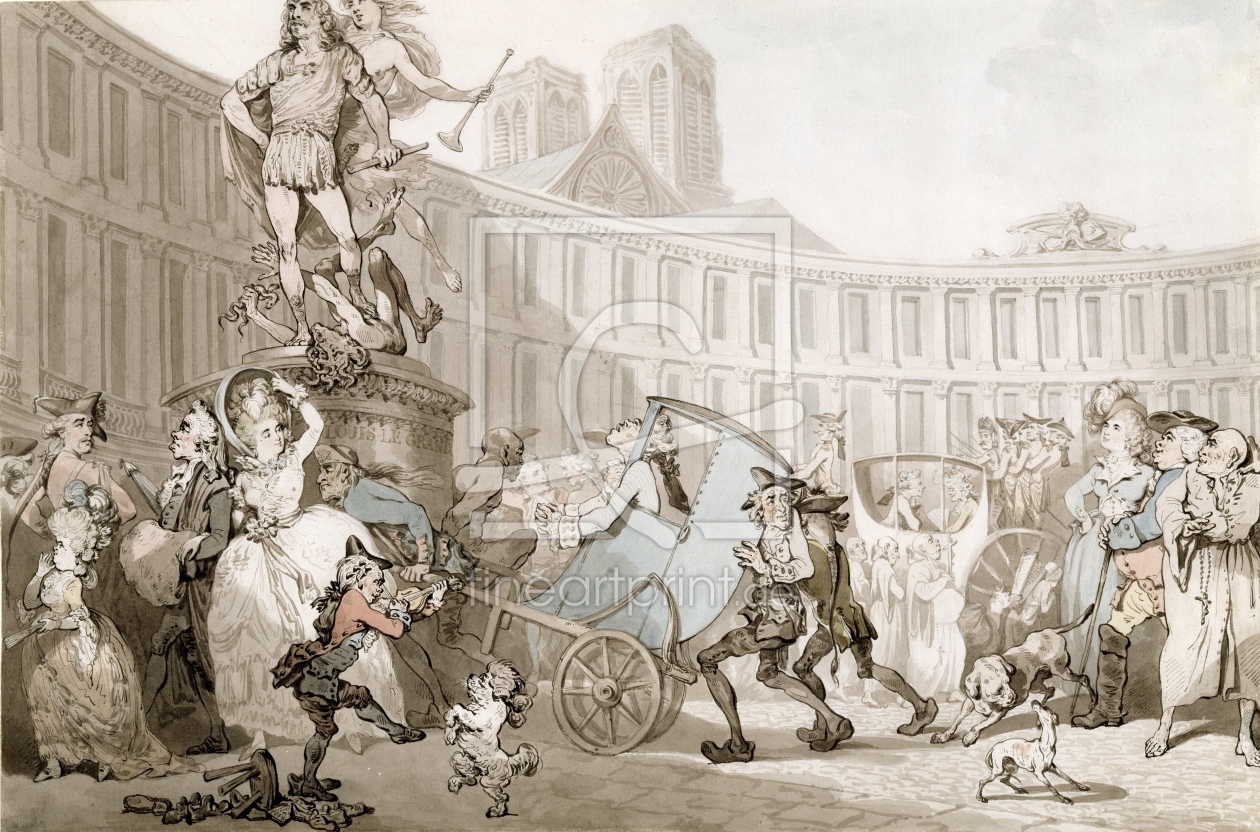 Bild-Nr.: 31001492 La Place des Victoires, Paris, c.1789 erstellt von Rowlandson, Thomas