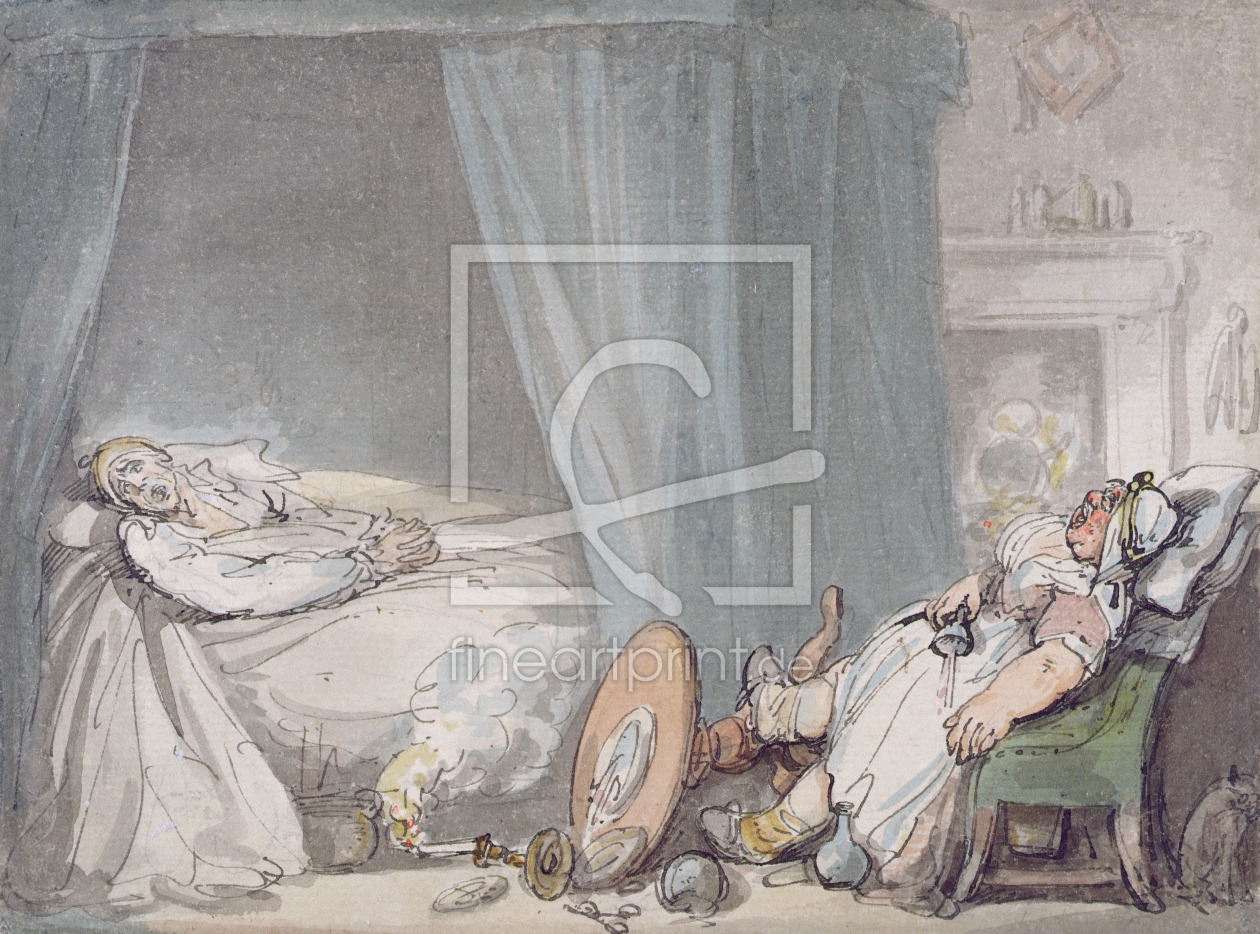 Bild-Nr.: 31001502 The Drunken Nurse erstellt von Rowlandson, Thomas