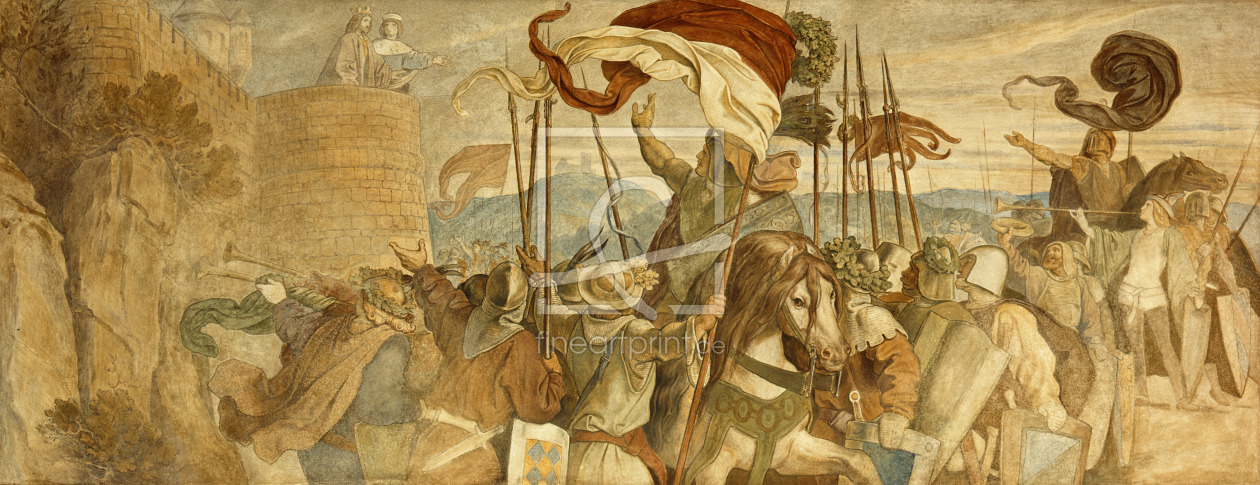 Bild-Nr.: 31001506 'Faithful Men are the best wall', c.1855 erstellt von Schwind, Moritz Ludwig von