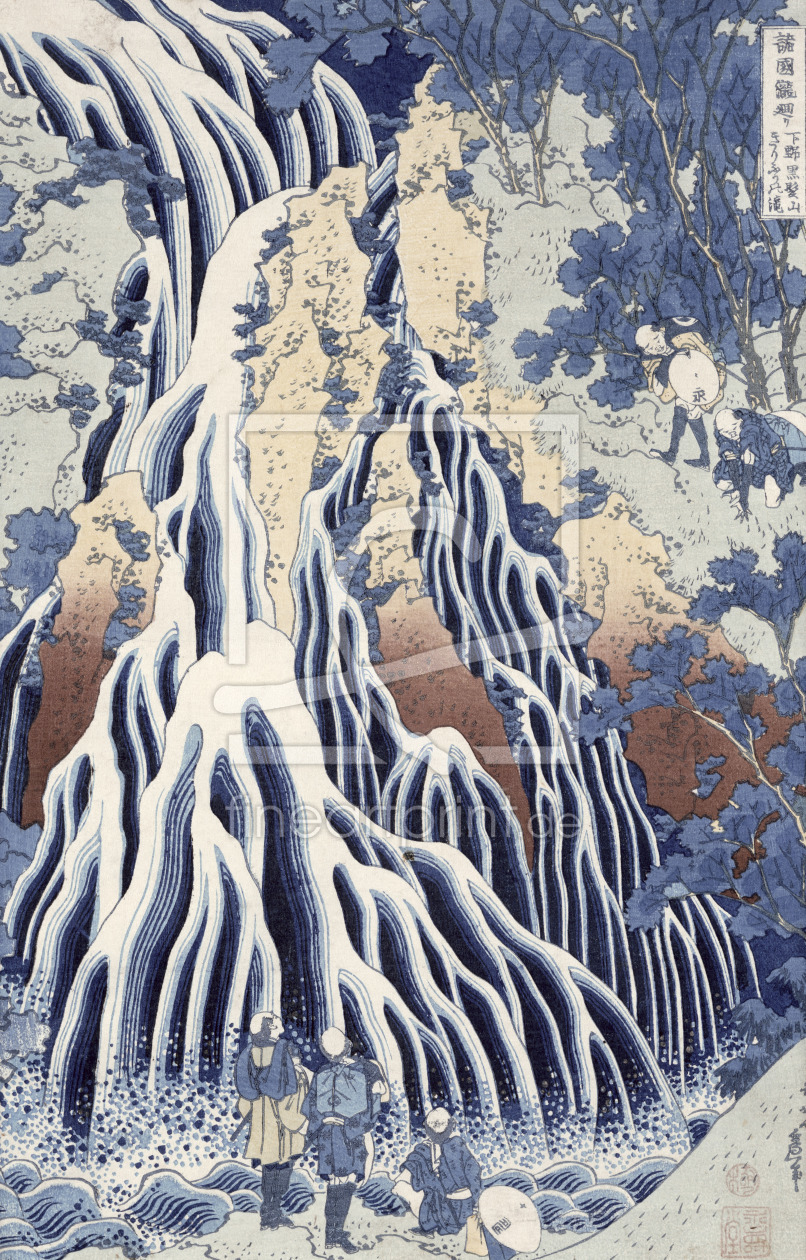 Bild-Nr.: 31001543 Kirifuri Fall on Kurokami Mount, from the series 'Shokoku Taki Meguri' c.1832 erstellt von Hokusai, Katsushika