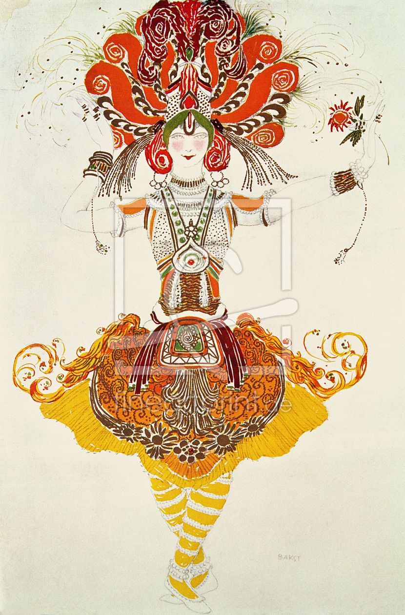 Bild-Nr.: 31001555 Ballet Costume for 'The Firebird', by Stravinsky erstellt von Bakst, Leon