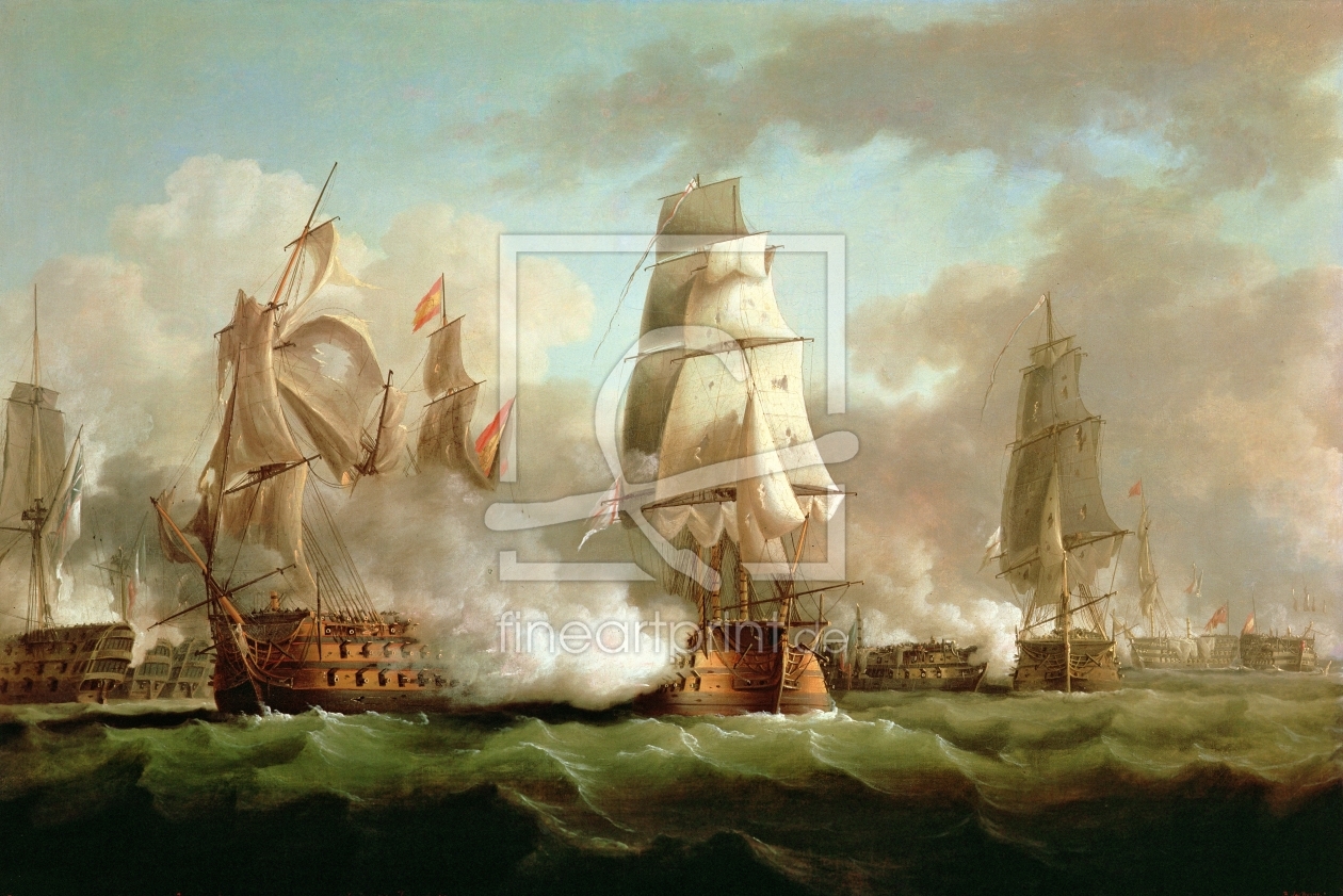 Bild-Nr.: 31001559 'Neptune' engaged, Trafalgar, 1805 erstellt von Sartorius, J. Francis