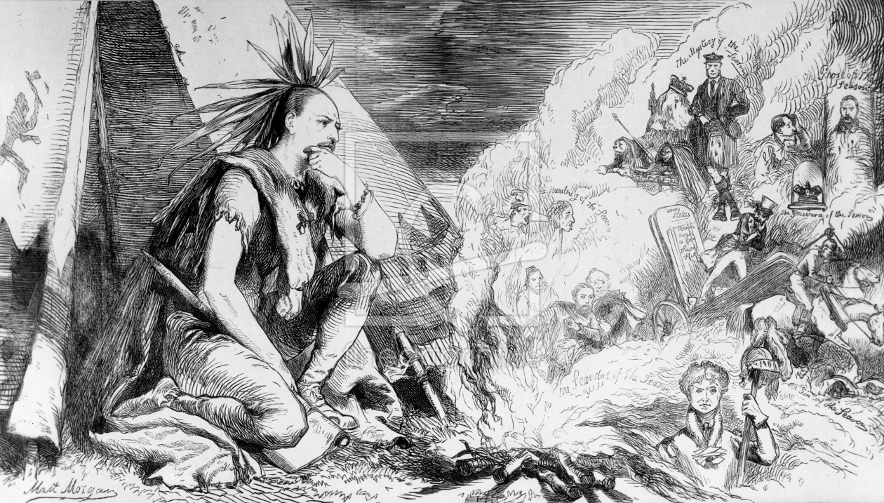 Bild-Nr.: 31001575 'Pictures in the Fire', cartoon from 'Tomahawk' magazine, August 24th 1867 Bild-Nr.: 31001575 'Pictures in the Fire', cartoon from 'Tomahawk' magazine, August 24th 1867 erstellt von Morgan, Matthew