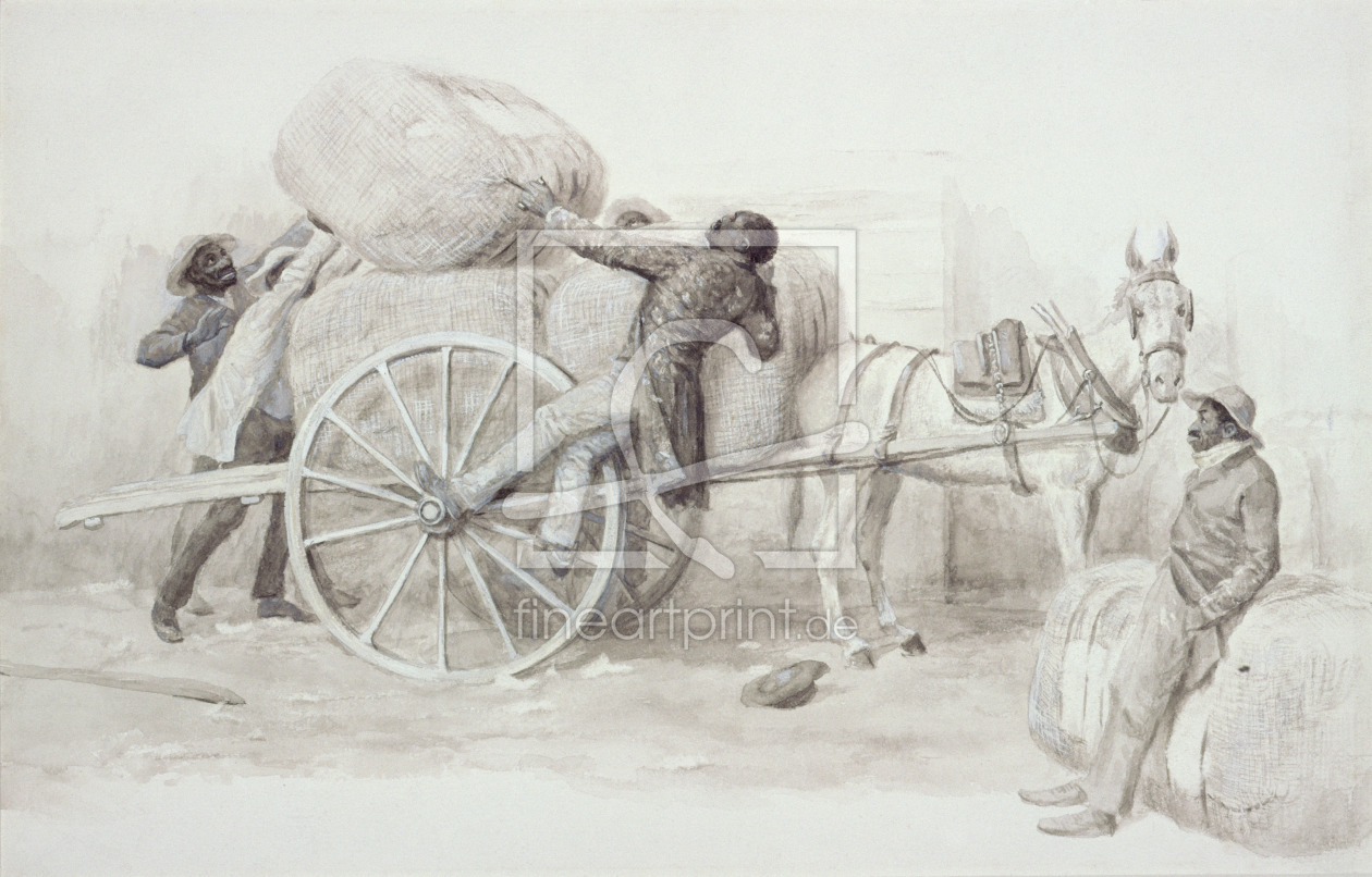 Bild-Nr.: 31001578 Negroes loading Cotton Bales at Charleston erstellt von Caldecott, Randolph