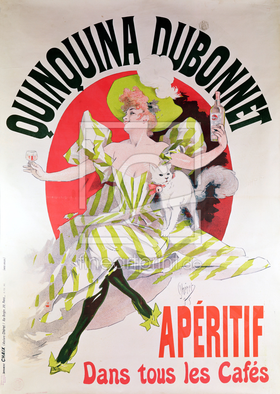 Bild-Nr.: 31001609 Poster advertising 'Quinquina Dubonnet' aperitif, 1895 erstellt von Cheret, Jules