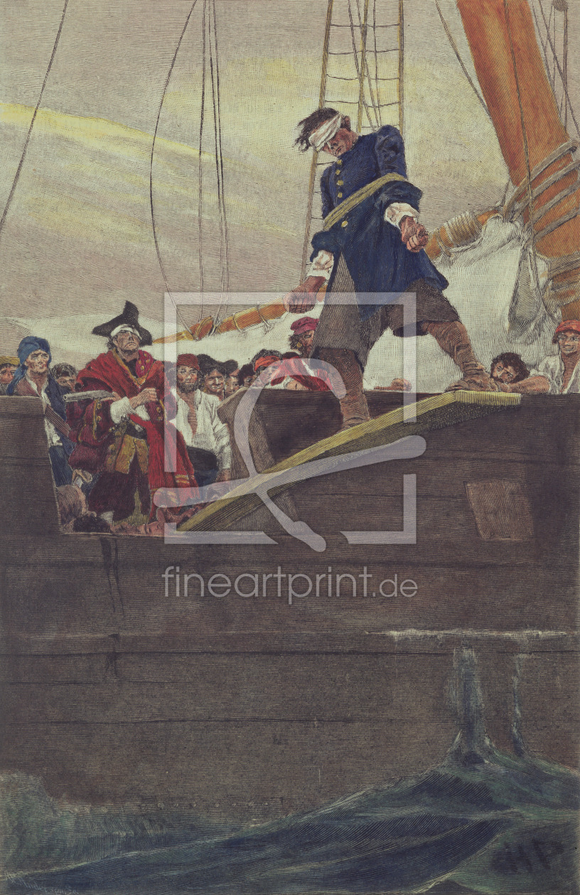 Bild-Nr.: 31001655 Walking the Plank, engraved by Anderson erstellt von Pyle, Howard