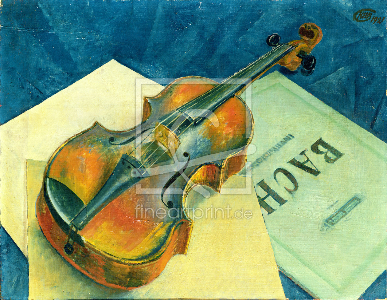 Bild-Nr.: 31001662 Still Life with a Violin, 1921 erstellt von Petrov-Vodkin, Kuzma Sergeevich