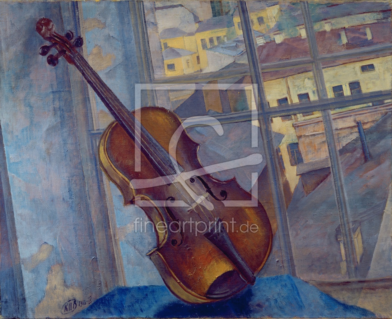 Bild-Nr.: 31001663 Violin, 1918 erstellt von Petrov-Vodkin, Kuzma Sergeevich