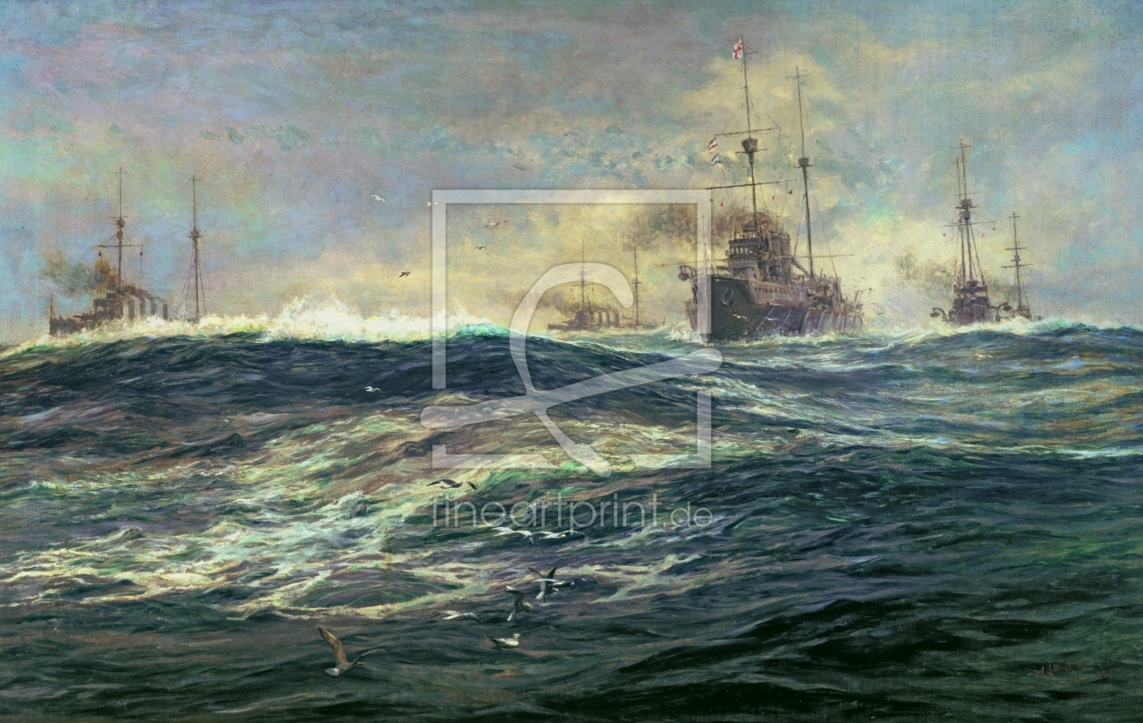 Bild-Nr.: 31001670 1st Battle Squadron of Dreadnoughts Steaming down the Channel in 1911 erstellt von Wyllie, William Lionel