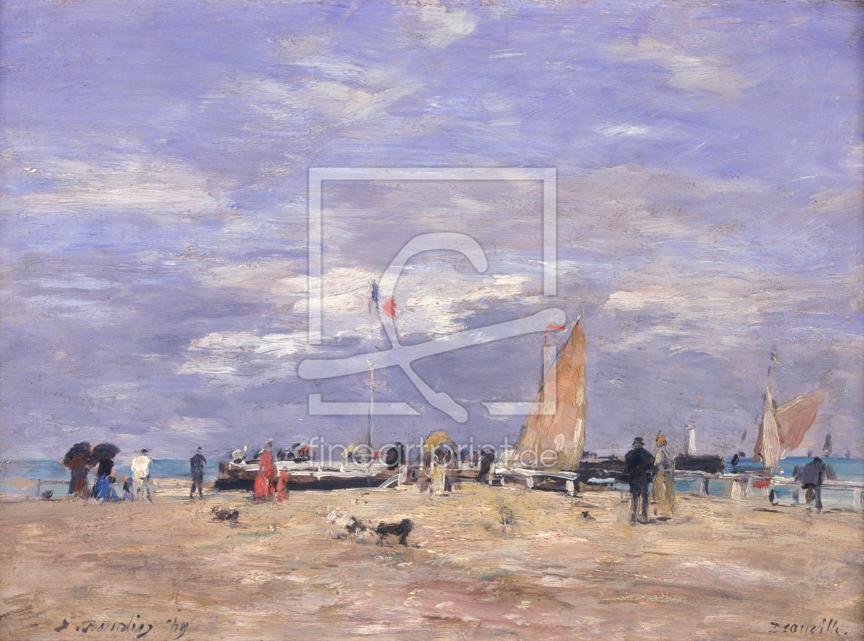 Bild-Nr.: 31001698 The Jetty at Deauville, 1869 erstellt von Boudin, Eugene Louis