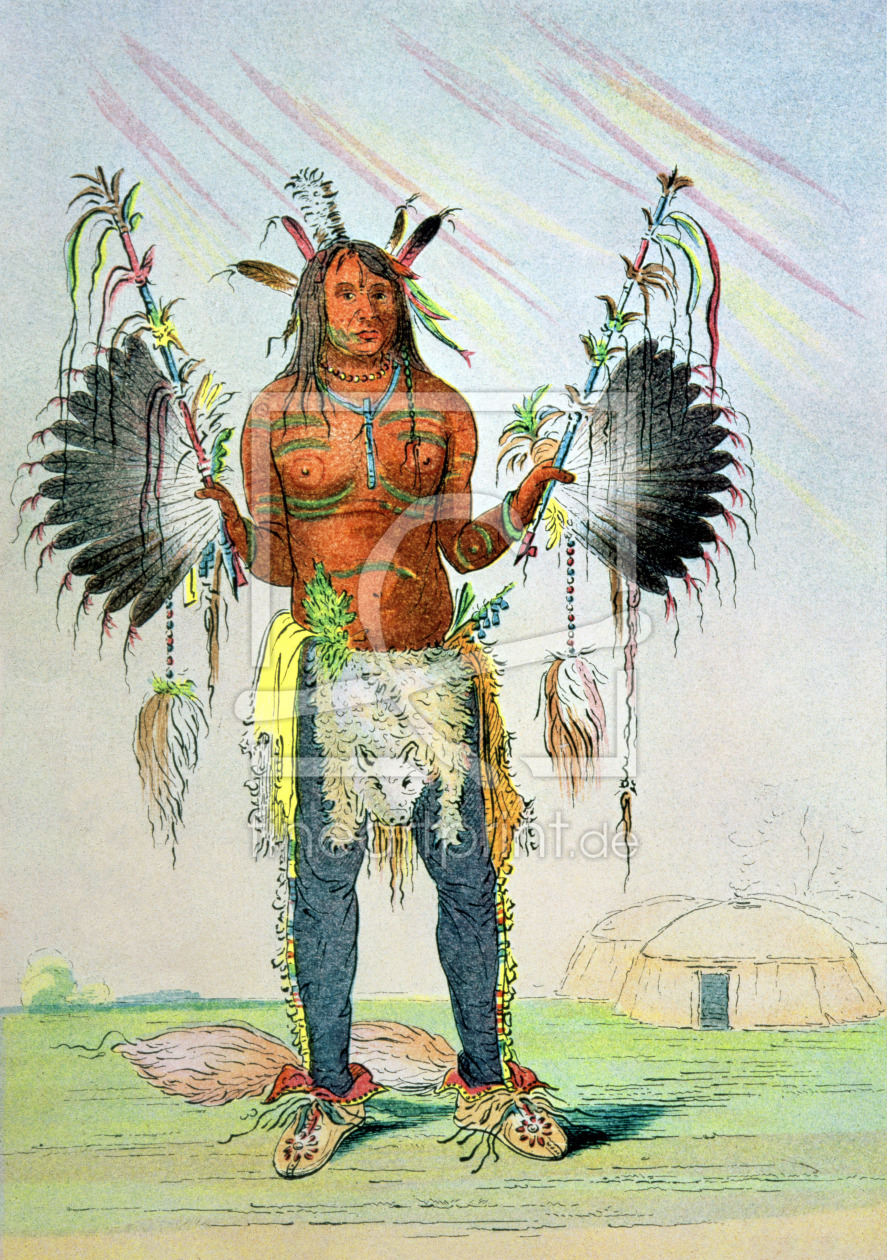 Bild-Nr.: 31001702 Mandan Medicine Man Mah-to-hah 'Old Bear', 1832-39 erstellt von Catlin, George