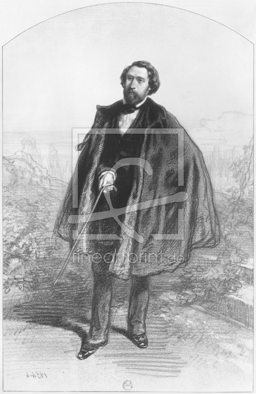 Bild-Nr.: 31001734 Alfred de Musset erstellt von Gavarni, Paul