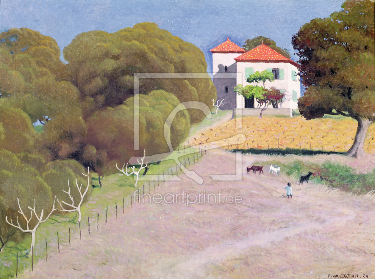 Bild-Nr.: 31001743 Landscape, The House with the Red Roof, 1924 erstellt von Vallotton, Felix Edouard
