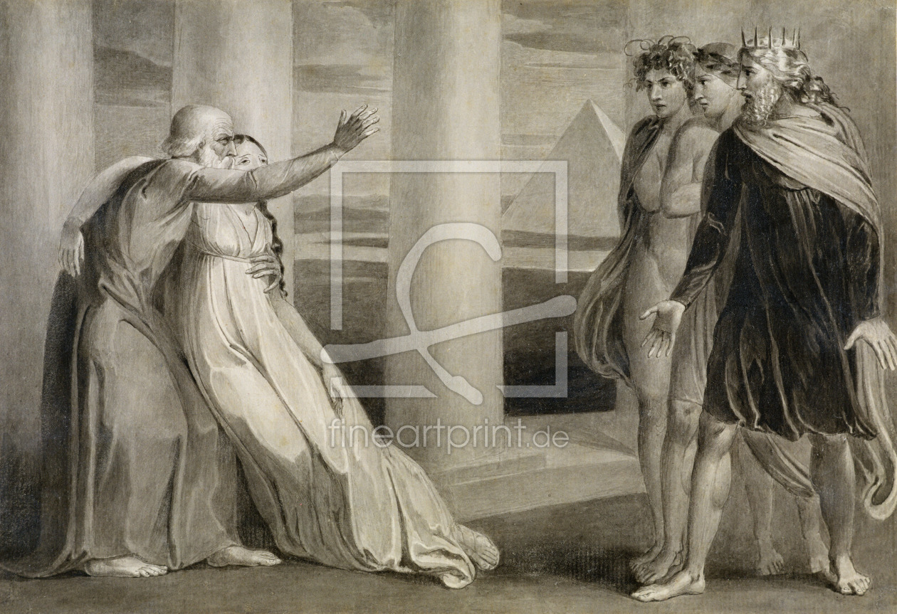 Bild-Nr.: 31001748 Tiriel Supporting the Dying Myratana and Cursing his Sons, 1786-89 erstellt von Blake, William