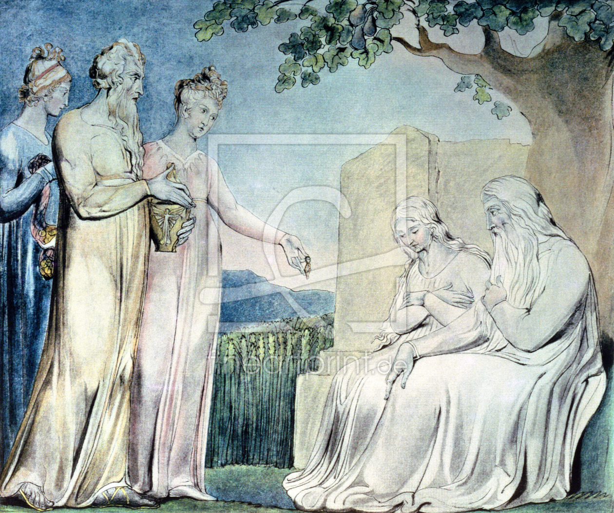 Bild-Nr.: 31001751 Illustrations of the Book of Job; Job accepting Charity, 1825 Bild-Nr.: 31001751 Illustrations of the Book of Job; Job accepting Charity, 1825 erstellt von Blake, William