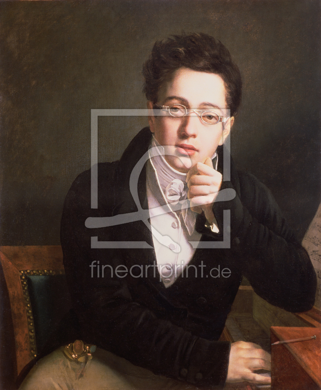 Bild-Nr.: 31001778 Portrait of Franz Schubert , Austrian composer, aged 17, c.1814 erstellt von Anonyme Künstler