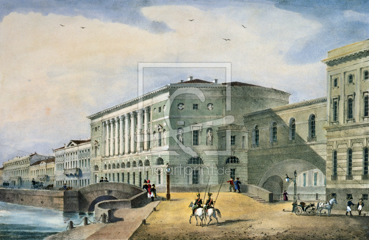 Bild-Nr.: 31001820 The Hermitage Theatre as Seen from the Vassily Island, 1822 Bild-Nr.: 31001820 The Hermitage Theatre as Seen from the Vassily Island, 1822 erstellt von Anonyme Künstler