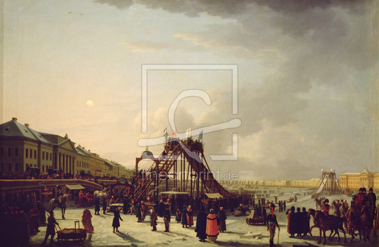 Bild-Nr.: 31001821 The rollercoasters on the Neva in St. Petersburg, 1803 erstellt von Anonyme Künstler