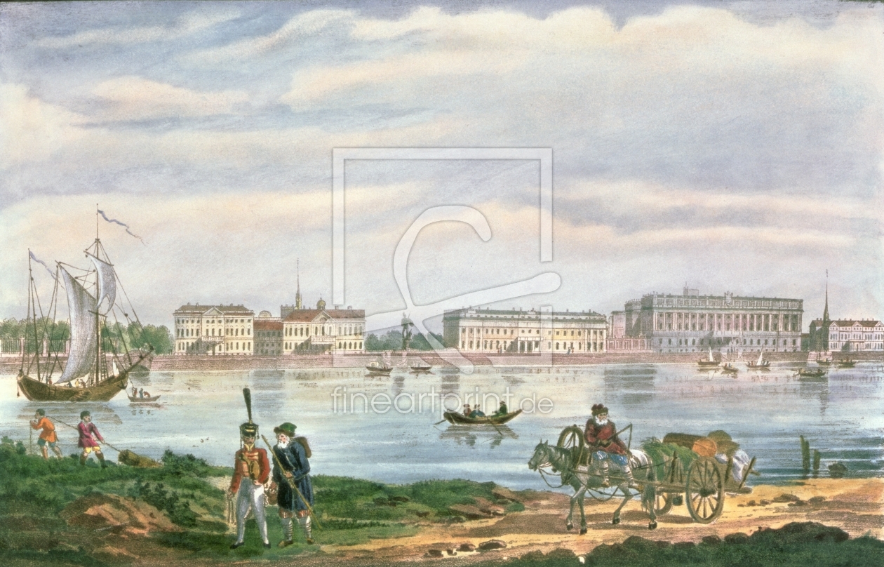 Bild-Nr.: 31001822 The Marble Palace and the Neva Embankment in St. Petersburg, 1822 erstellt von Anonyme Künstler
