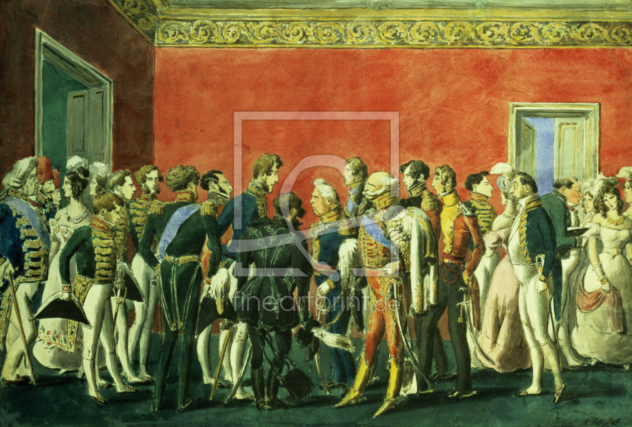 Bild-Nr.: 31001825 A Reception in the Embassy of Teheran, 1830s Bild-Nr.: 31001825 A Reception in the Embassy of Teheran, 1830s erstellt von Anonyme Künstler